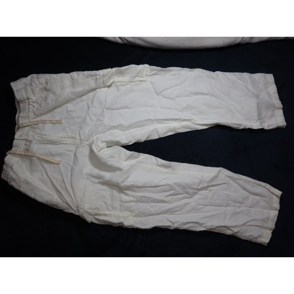 Caribbean 100% Linen Cargo Pants 38x30